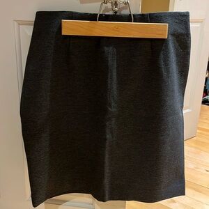 J. Jill • M • Ponte Knit Stretch Pencil Skirt Grey